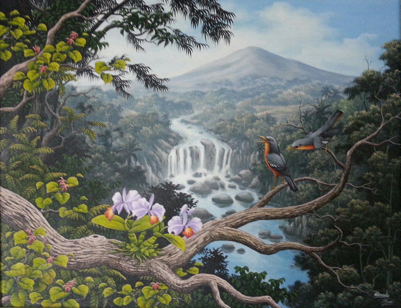  Lukisan  Pemandangan Alam Di Bali Koleksi Gambar HD